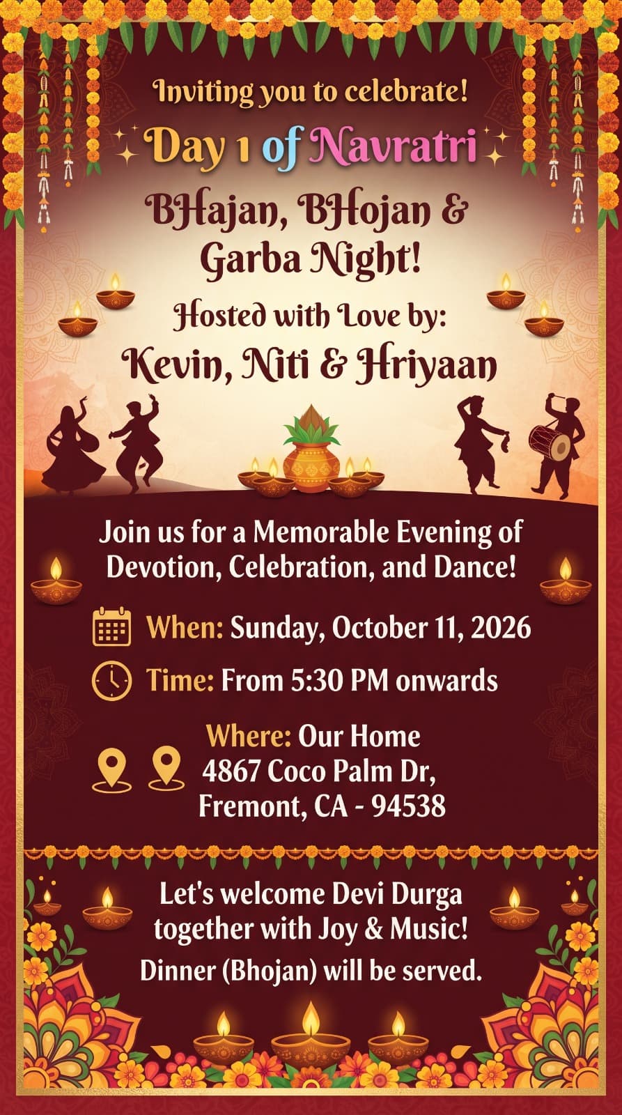 Navratri Invitation
